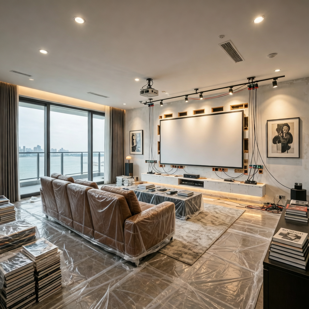 东莞虎门金沙湾 · 别墅 Lutron HomeWorks 灯光设计 · 现场 7